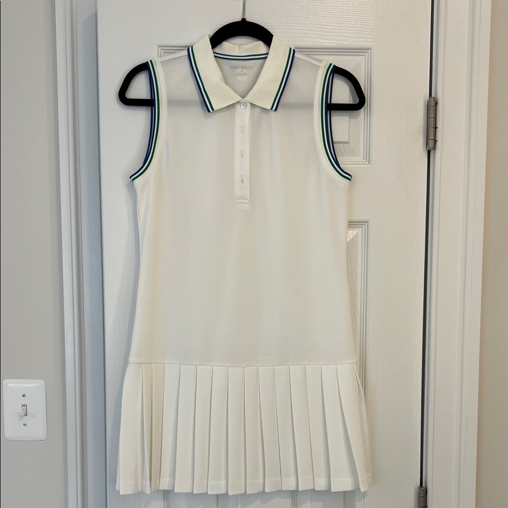 Tory Burch Sport pleated dress size S